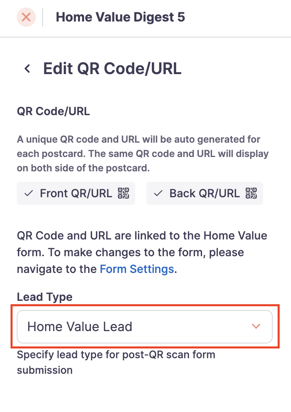 Select Lead Type 