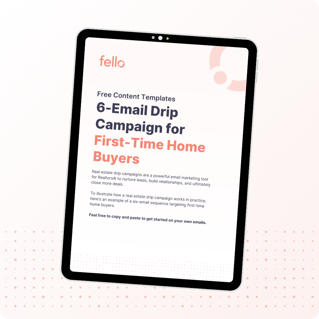 Free Content Templates: 6-Email Drip Campaign for First-Time Home Buyers